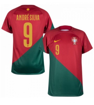 Portugal Andre Silva #9 Hemmatröja VM 2022 Korta ärmar